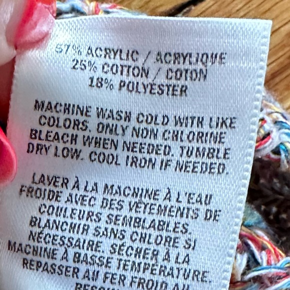 Express multicolor knit sweater open back - Picture 8 of 9